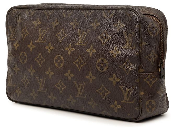 Pochette de toilette Louis Vuitton Monogram marron 28 Clutch Bag - vue 2