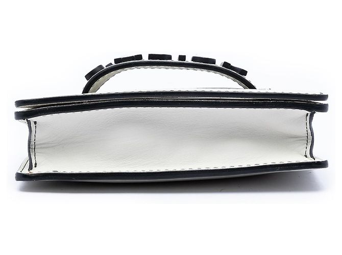 Borsa a tracolla Dior Mini in pelle di vitello bianca J'Adior Chain Flap Bianco - vista 3