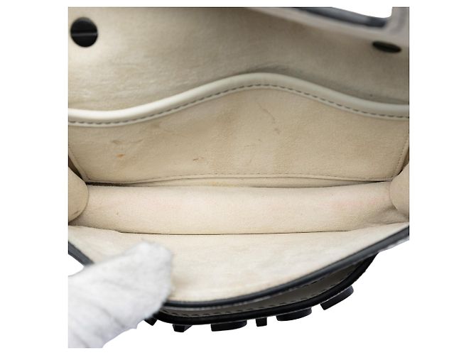Borsa a tracolla Dior Mini in pelle di vitello bianca J'Adior Chain Flap Bianco - vista 4