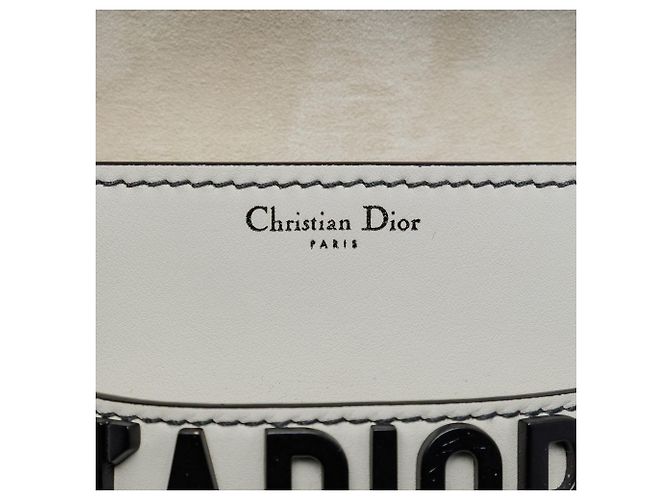 Borsa a tracolla Dior Mini in pelle di vitello bianca J'Adior Chain Flap Bianco - vista 5