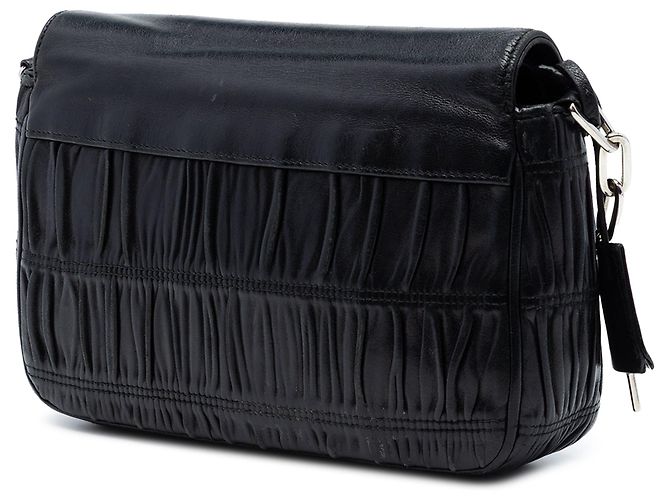 Bolso de hombro Black Prada Nappa Gaufre Sound Lock Negro - vista 2