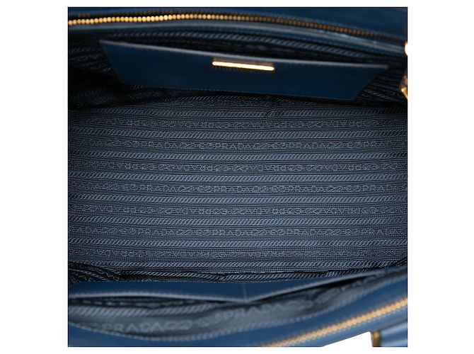 Borsa Tote e Borsa a mano Prada Large Saffiano Lux Galleria Double Zip Blu - vista 4