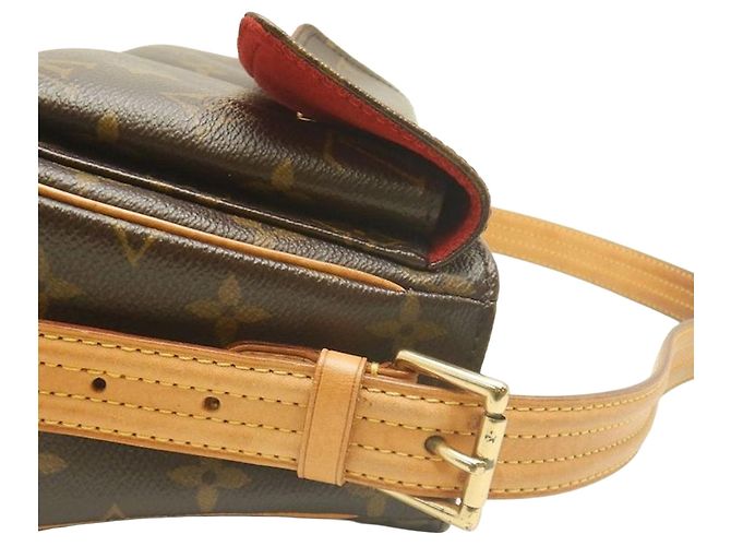 Borsa a tracolla Louis Vuitton Monogram Viva Cite MM marrone - vista 10