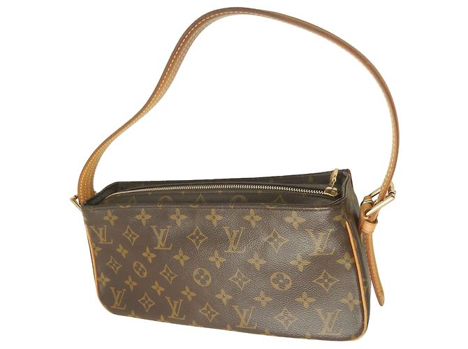 Borsa a tracolla Louis Vuitton Monogram Viva Cite MM marrone - vista 2