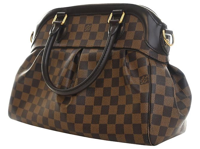 Borsa Louis Vuitton Damier Ebene Trevi PM marrone - vista 7