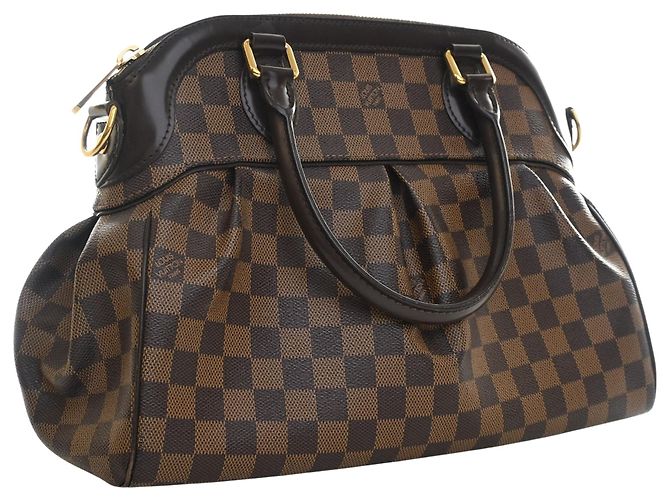 Borsa Louis Vuitton Damier Ebene Trevi PM marrone - vista 8