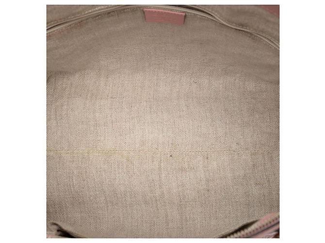 Borsa Satchel a cupola Gucci Large Microguccissima rosa - vista 4