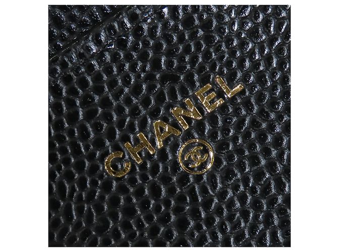 Cartera larga Chanel Classic Caviar Flap Negra Negro - vista 6