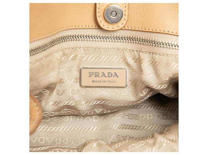 Tote Prada Vitello Daino marrone - vista 5