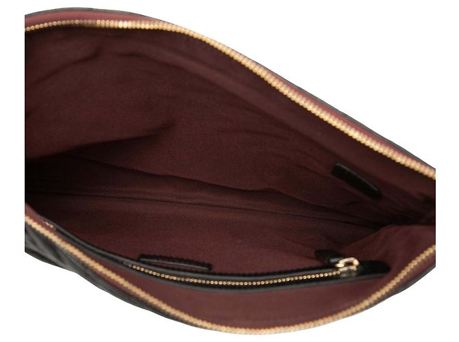 Clutch Chanel Medium CC Chevron Caviar O Case Black Nero - vista 4