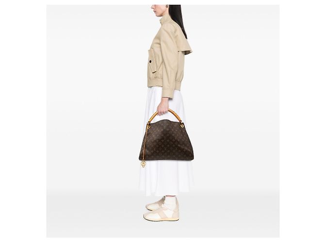 Borsa Hobo Louis Vuitton Monogram Artsy MM marrone - vista 6