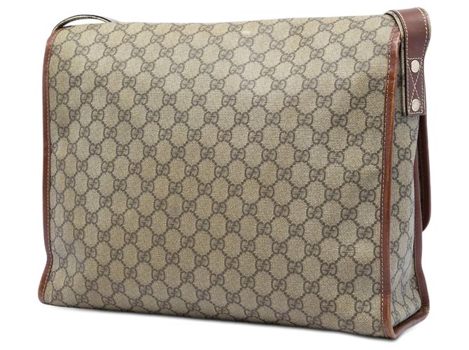 Borsa a tracolla Gucci GG Supreme Web beige - vista 2