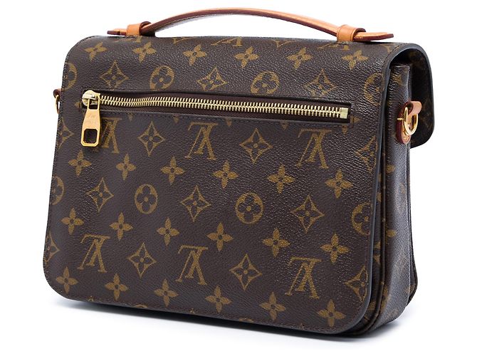 Borsa Louis Vuitton Monogram Pochette Metis marrone - vista 2