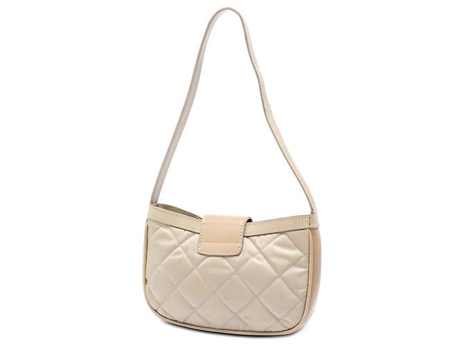 Bolsa de ombro Sophie em nylon acolchoado e couro marrom Burberry - vista 2