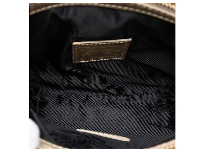Bolsa de ombro Sophie em nylon acolchoado e couro marrom Burberry - vista 4