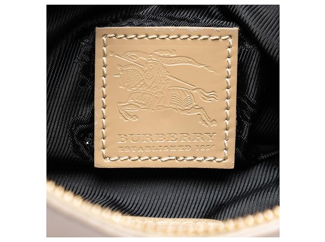 Bolsa de ombro Sophie em nylon acolchoado e couro marrom Burberry - vista 5