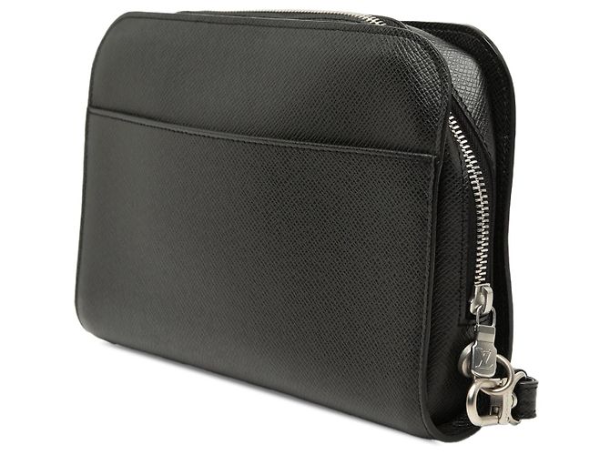 Pochette Baikal in pelle Taiga nera Louis Vuitton Nero - vista 2