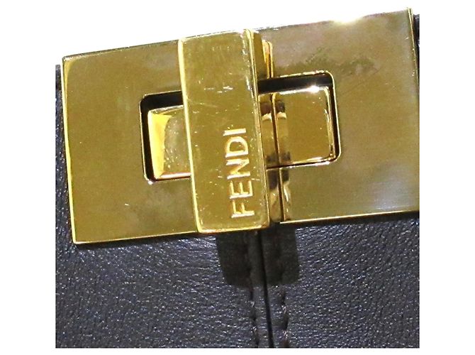 Borsa Fendi Peekaboo X Lite Medium nera Nero - vista 14