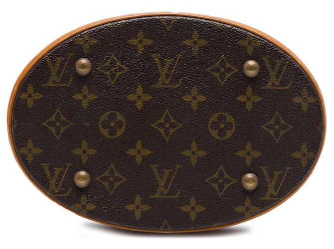 Piccola borsa bucket Monogram marrone Louis Vuitton - vista 3