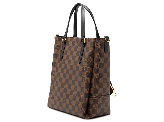 Brauner Louis Vuitton Damier Ebene Belmont PM Satchel - Ansicht 2