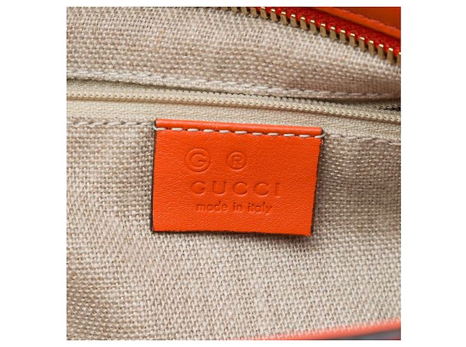 Borsa Gucci Small Microguccissima Bree Arancione - vista 5