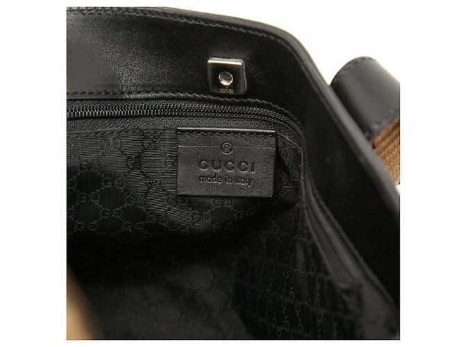 Borsa a mano Web in pelle di vitello nera Gucci Nero - vista 5