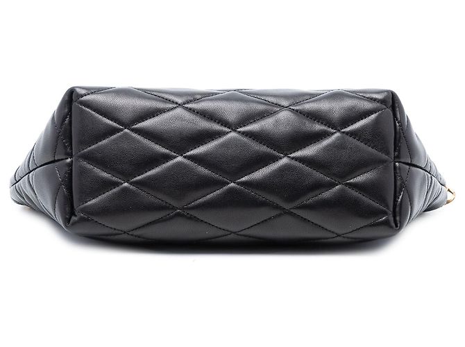 Borsa a tracolla Mini Quilted Lambskin Sade nera Saint Laurent Nero - vista 3