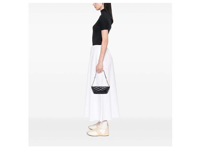 Borsa a tracolla Mini Quilted Lambskin Sade nera Saint Laurent Nero - vista 7