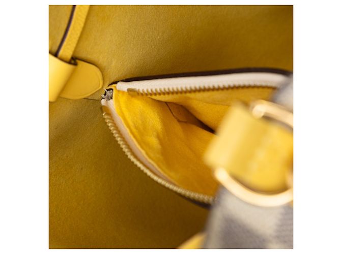 Borsa a secchiello Louis Vuitton Damier Azur Neonoe MM bianca Bianco - vista 5