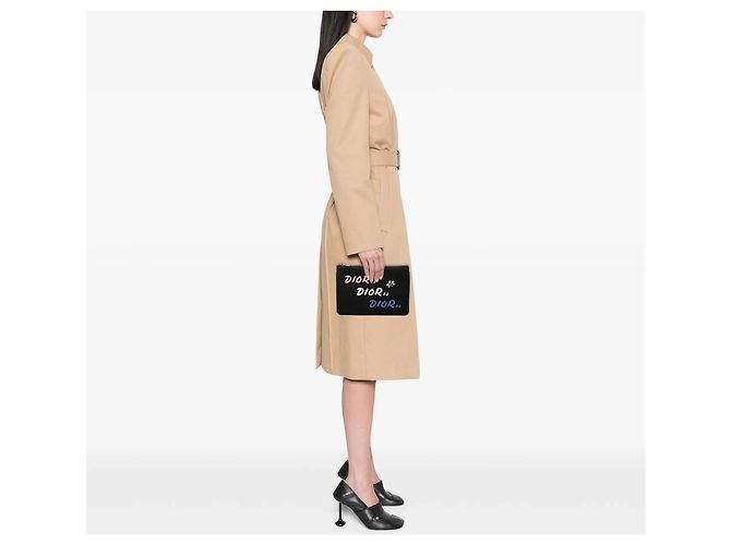 Pochette in nylon Black Dior Kaws Bee Nero - vista 7