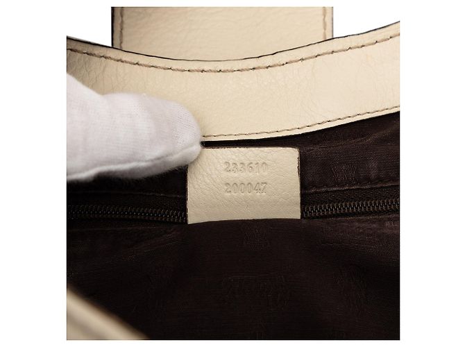 Nuova borsa tote Gucci Guccissima bianca da donna Bianco - vista 6