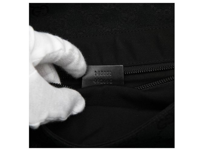 Borsa a tracolla Gucci GG Canvas nera Nero - vista 6