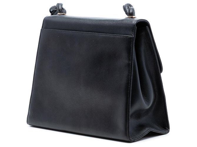 Borsa a tracolla Chanel CC Caviar nera con tracolla intrecciata Nero - vista 2