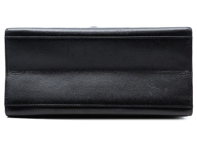 Borsa a tracolla Chanel CC Caviar nera con tracolla intrecciata Nero - vista 3
