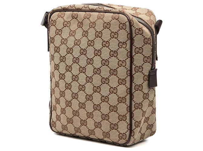 Borsa a tracolla Gucci GG Canvas beige - vista 2