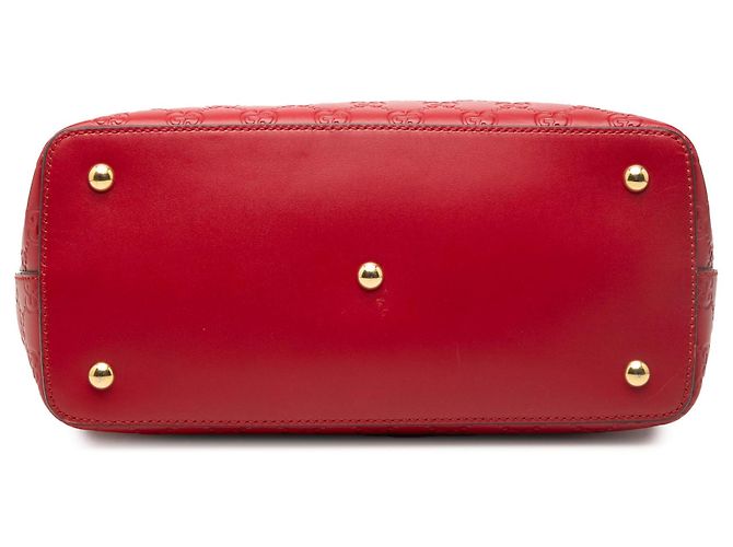 Borsa a tracolla ripiegabile rossa Gucci Guccissima Linea A Rosso - vista 3
