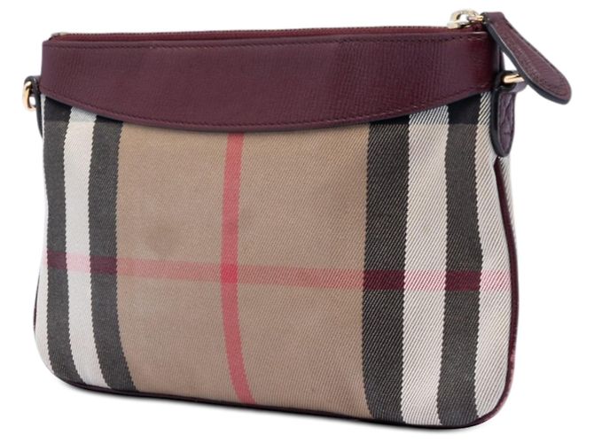 Borsa a tracolla Peyton in tela Mega Check marrone Burberry - vista 2