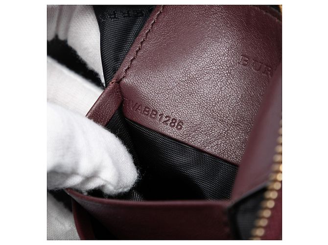 Borsa a tracolla Peyton in tela Mega Check marrone Burberry - vista 6