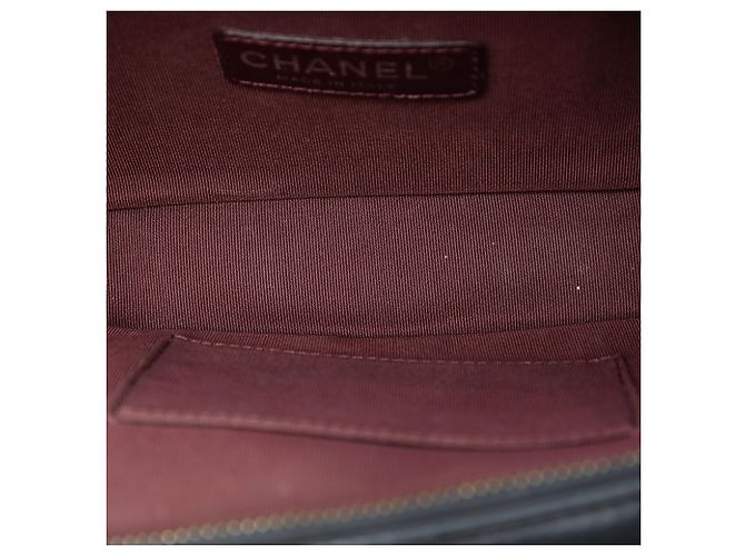 Borsa a tracolla Chanel Mini Coco Boy in agnello trapuntato nero - vista 4