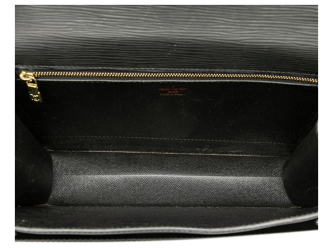 Borsa Louis Vuitton Epi Monceau 28 nera Nero - vista 4