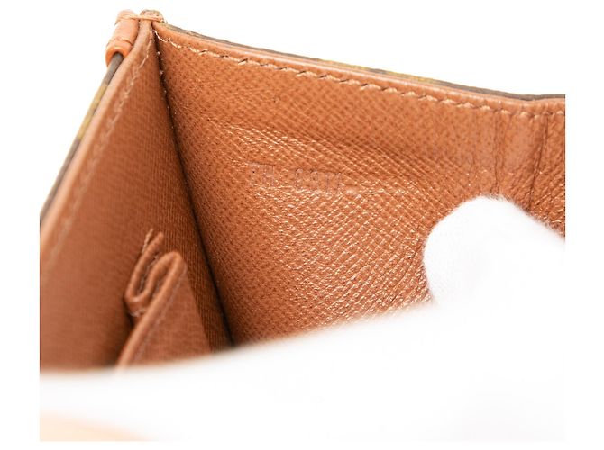 Clutch Louis Vuitton Monogram Pochette Dame PM Marrone - vista 6