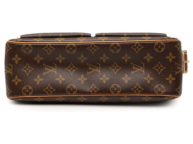 Borsa a tracolla Louis Vuitton Monogram Viva Cite GM marrone - vista 3