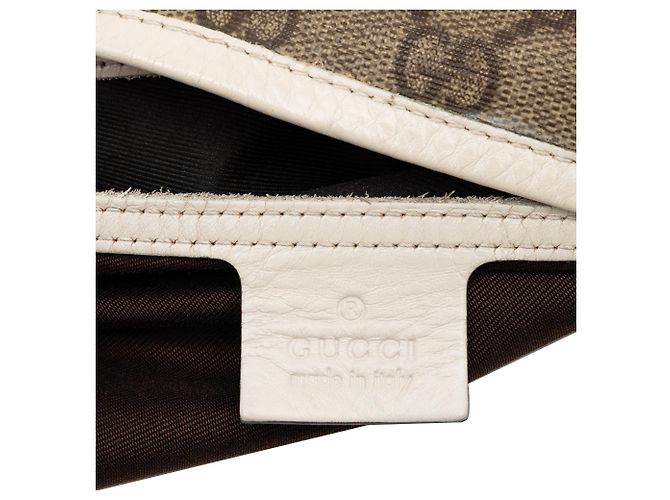 Tote verticale Gucci GG Supreme bianco - vista 5