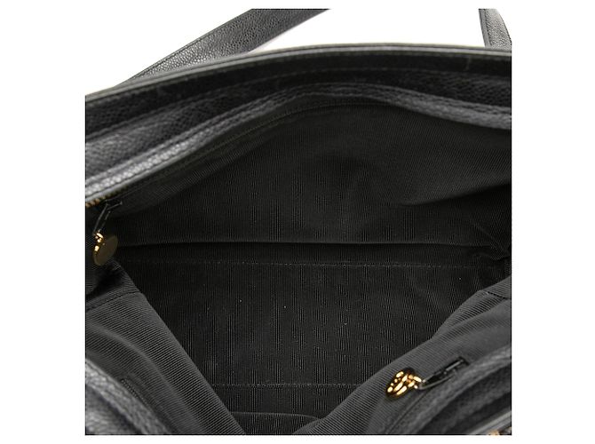Borsa a tracolla Chanel Triple CC Caviar nera Nero - vista 4