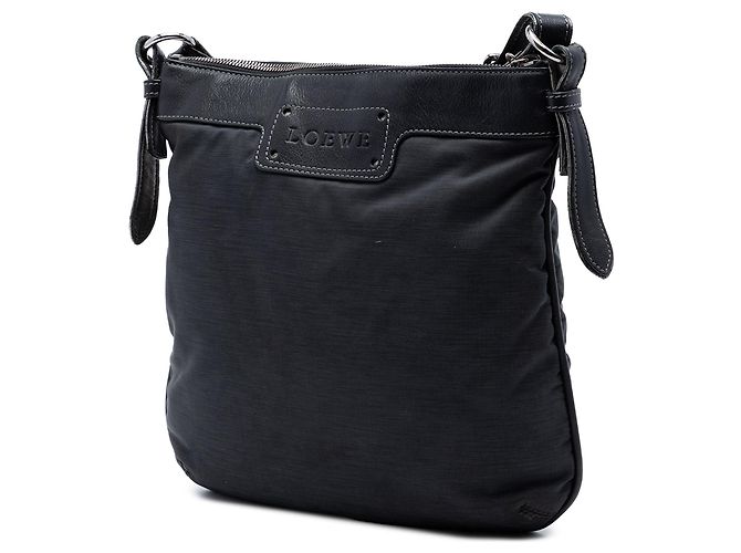 Borsa a tracolla LOEWE Nylon Anagram nera Nero - vista 2