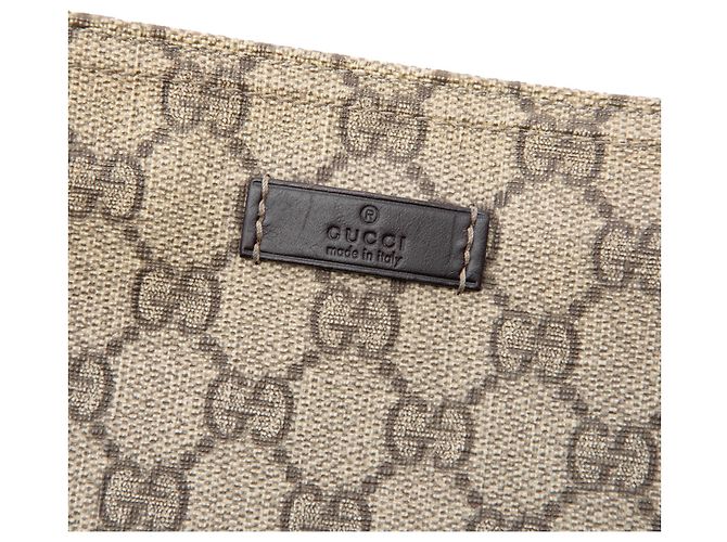 Borsa a tracolla Gucci GG Supreme beige - vista 5