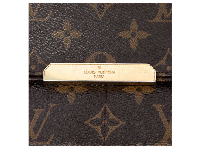 Borsa a tracolla Louis Vuitton Monogram Abbesses marrone - vista 5