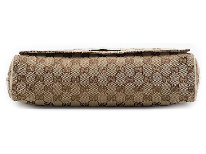 Borsa a tracolla Gucci GG Canvas beige - vista 3
