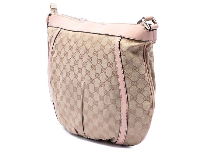 Borsa a tracolla Abbey D Ring in tela GG Gucci rosa - vista 2