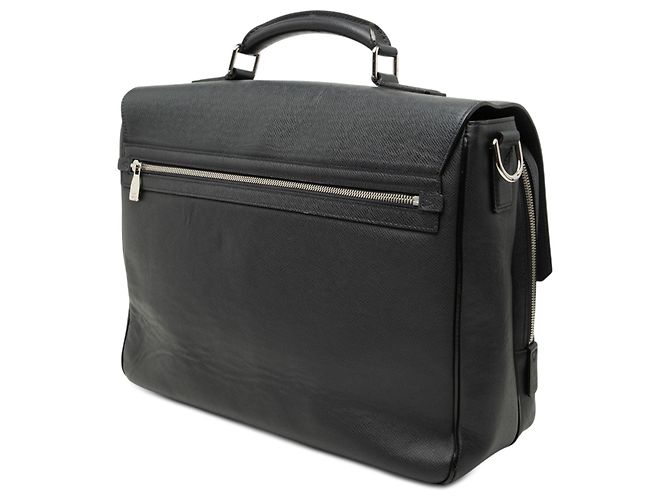 Borsa Business Louis Vuitton Taiga Vassili PM Nera Nero - vista 2